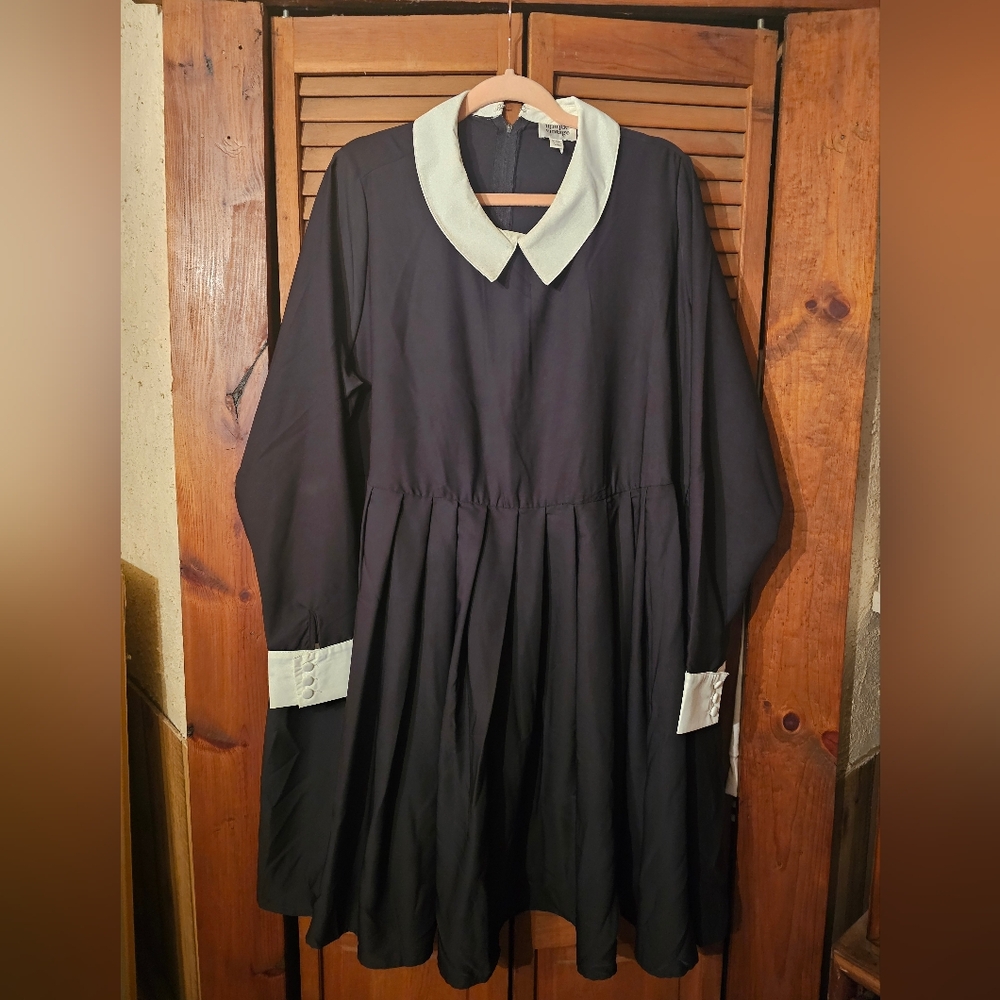 Unique Vintage Wednesday Addams Dress